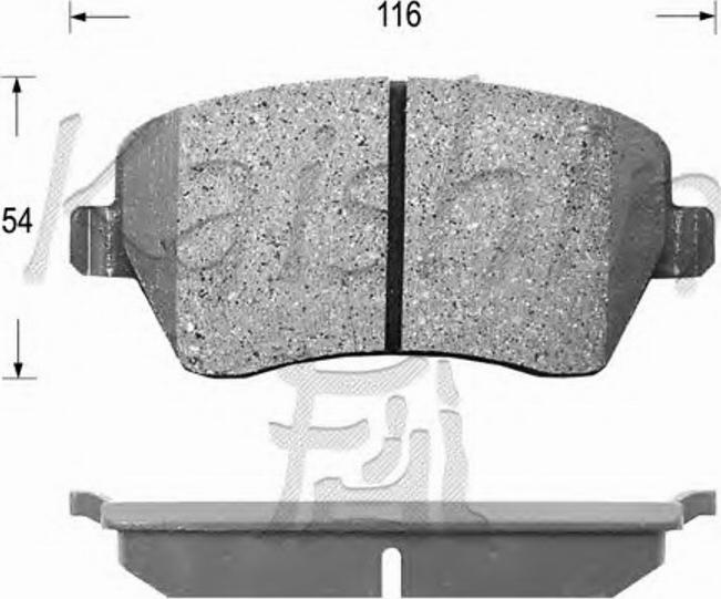 Kaishin D1261 - Kit pastiglie freno, Freno a disco autozon.pro