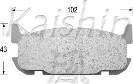 Kaishin D3117 - Kit pastiglie freno, Freno a disco autozon.pro