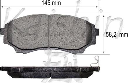 Kaishin D3137 - Kit pastiglie freno, Freno a disco autozon.pro