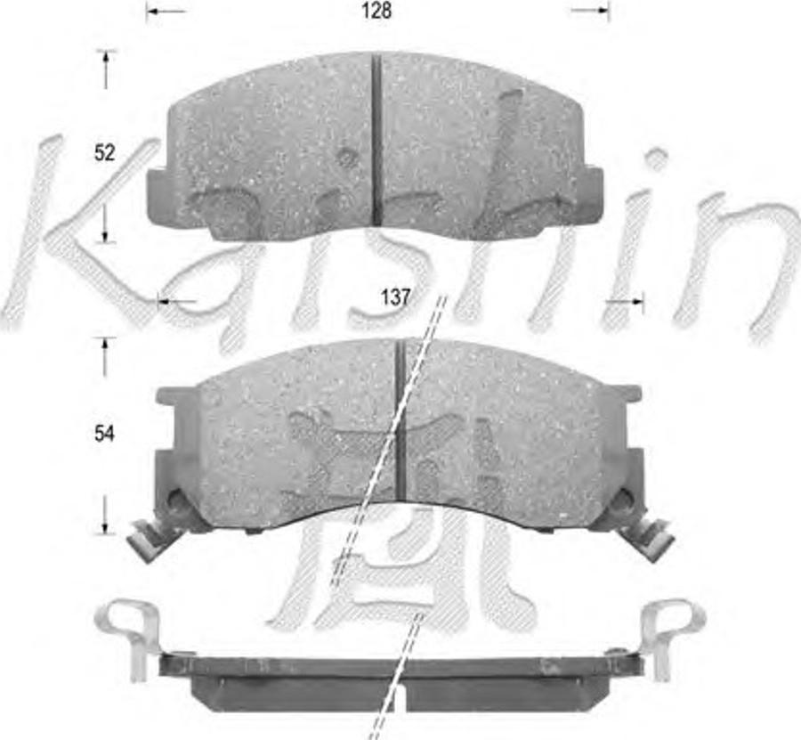 Kaishin D2106 - Kit pastiglie freno, Freno a disco autozon.pro