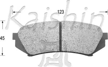 Kaishin D2179 - Kit pastiglie freno, Freno a disco autozon.pro