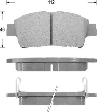 BEISSBARTH D2174 - Kit pastiglie freno, Freno a disco autozon.pro