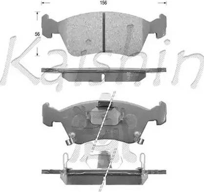 Kaishin D2170 - Kit pastiglie freno, Freno a disco autozon.pro