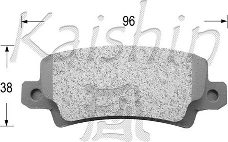 Kaishin D2227 - Kit pastiglie freno, Freno a disco autozon.pro