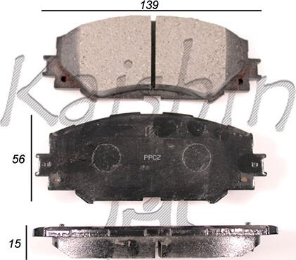 Kaishin D2274 - Kit pastiglie freno, Freno a disco autozon.pro