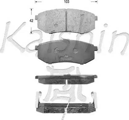 Kaishin D7071 - Kit pastiglie freno, Freno a disco autozon.pro