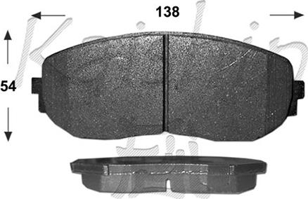 Kaishin FK9044 - Kit pastiglie freno, Freno a disco autozon.pro