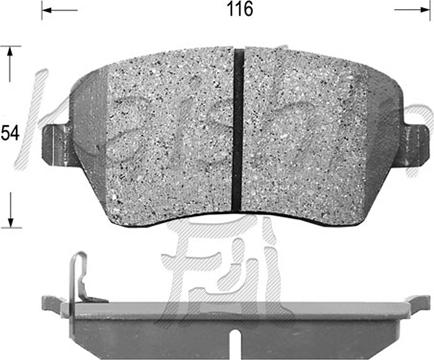 Kaishin FK9050 - Kit pastiglie freno, Freno a disco autozon.pro