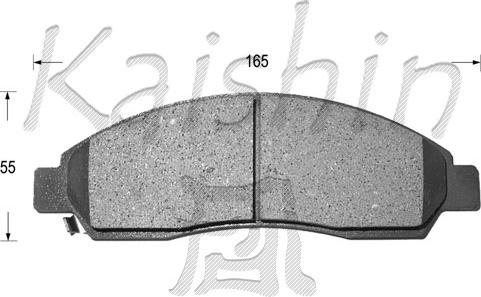 Kaishin FK4055 - Kit pastiglie freno, Freno a disco autozon.pro