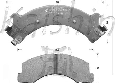 Kaishin FK4018 - Kit pastiglie freno, Freno a disco autozon.pro