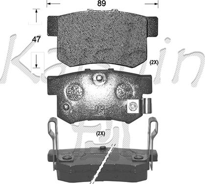 Kaishin FK5056 - Kit pastiglie freno, Freno a disco autozon.pro