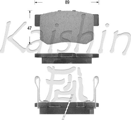 Kaishin FK5066 - Kit pastiglie freno, Freno a disco autozon.pro