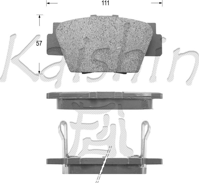 Kaishin FK5063 - Kit pastiglie freno, Freno a disco autozon.pro