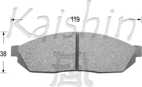 Kaishin FK5009 - Kit pastiglie freno, Freno a disco autozon.pro