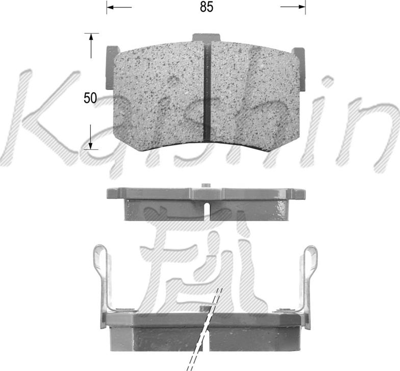 Kaishin FK5030 - Kit pastiglie freno, Freno a disco autozon.pro