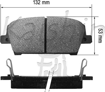 Kaishin FK5147 - Kit pastiglie freno, Freno a disco autozon.pro