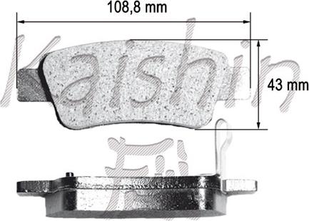 Kaishin FK5159 - Kit pastiglie freno, Freno a disco autozon.pro