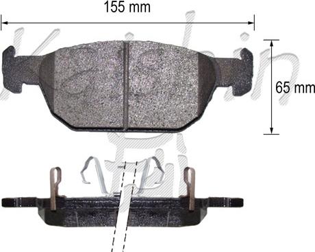 Kaishin FK5165 - Kit pastiglie freno, Freno a disco autozon.pro