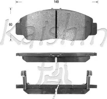 Kaishin FK5122 - Kit pastiglie freno, Freno a disco autozon.pro