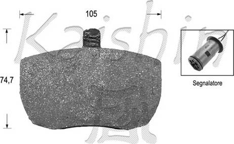 Kaishin FK5303 - Kit pastiglie freno, Freno a disco autozon.pro