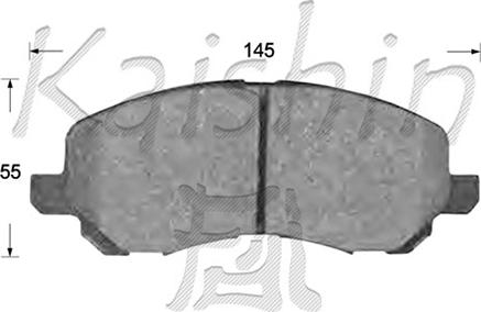Kaishin FK6108 - Kit pastiglie freno, Freno a disco autozon.pro