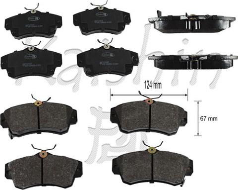 Kaishin FK10045 - Kit pastiglie freno, Freno a disco autozon.pro