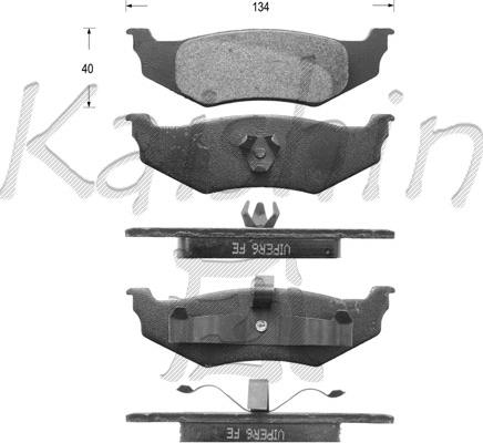 Kaishin FK10046 - Kit pastiglie freno, Freno a disco autozon.pro