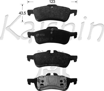 Kaishin FK10150 - Kit pastiglie freno, Freno a disco autozon.pro