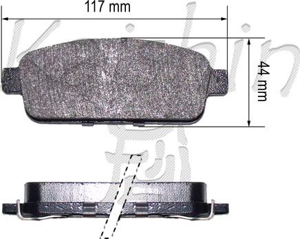 Kaishin FK10179 - Kit pastiglie freno, Freno a disco autozon.pro