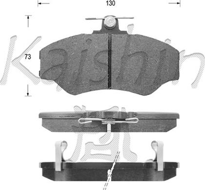 Kaishin FK11112 - Kit pastiglie freno, Freno a disco autozon.pro