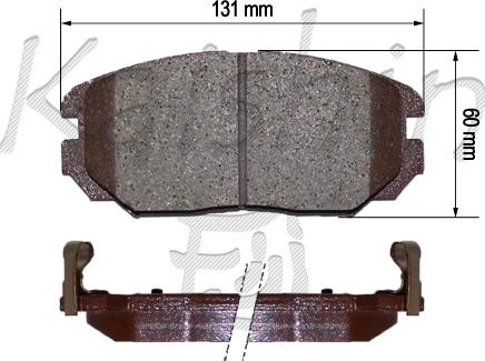 Kaishin FK11183 - Kit pastiglie freno, Freno a disco autozon.pro