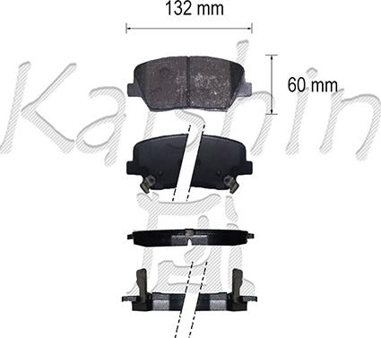 Kaishin FK11283 - Kit pastiglie freno, Freno a disco autozon.pro