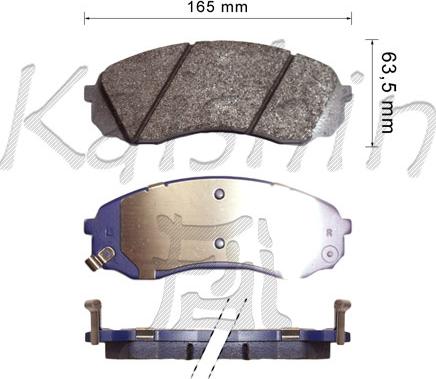 Kaishin FK11236 - Kit pastiglie freno, Freno a disco autozon.pro