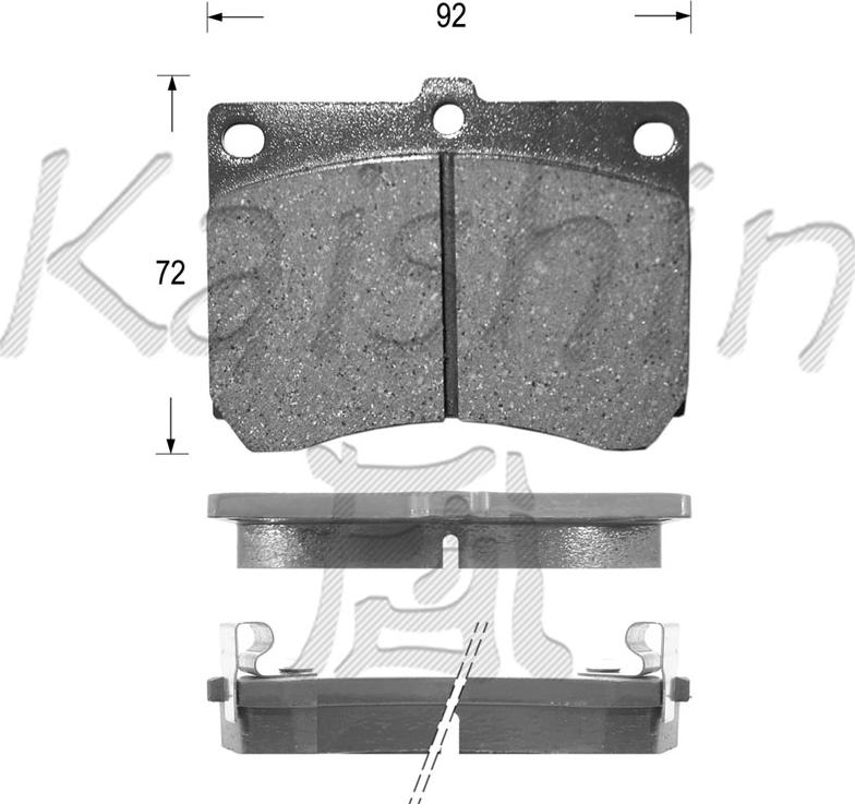 Kaishin FK3066 - Kit pastiglie freno, Freno a disco autozon.pro