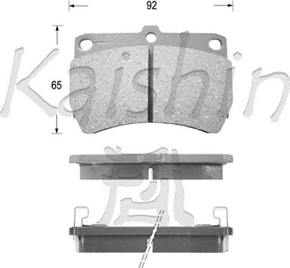 Kaishin FK3062 - Kit pastiglie freno, Freno a disco autozon.pro