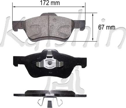 Kaishin FK3149 - Kit pastiglie freno, Freno a disco autozon.pro