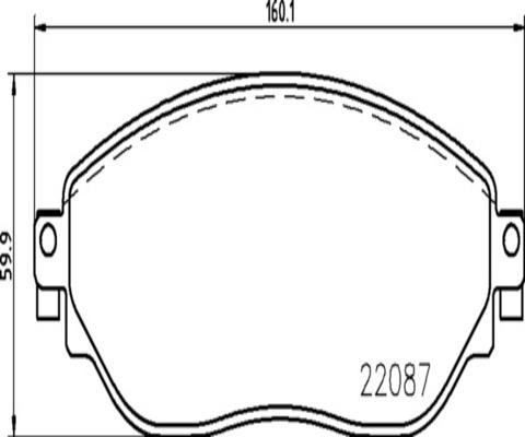 Kaishin FK20050 - Kit pastiglie freno, Freno a disco autozon.pro