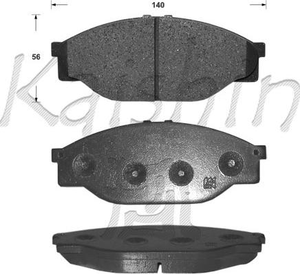 Kaishin FK2086 - Kit pastiglie freno, Freno a disco autozon.pro