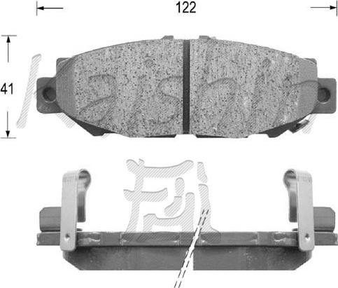 Kaishin FK2112 - Kit pastiglie freno, Freno a disco autozon.pro