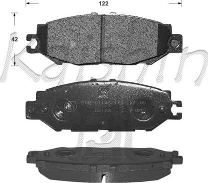 Kaishin FK2123 - Kit pastiglie freno, Freno a disco autozon.pro