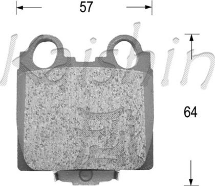 Kaishin FK2173 - Kit pastiglie freno, Freno a disco autozon.pro