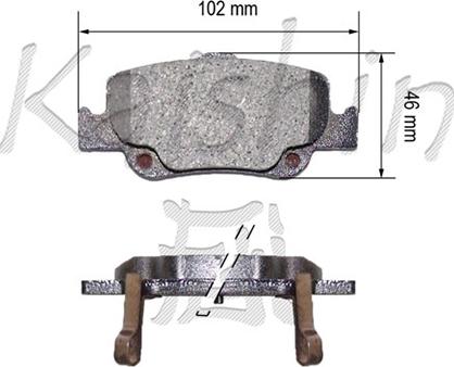 Kaishin FK2299 - Kit pastiglie freno, Freno a disco autozon.pro