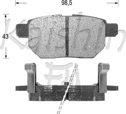 Kaishin FK2254 - Kit pastiglie freno, Freno a disco autozon.pro