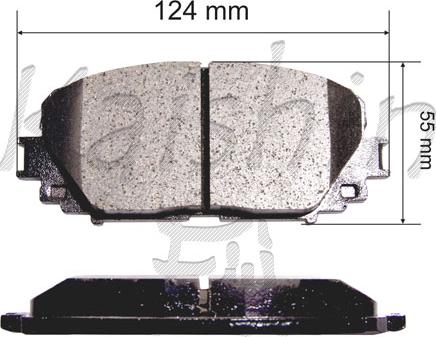 Kaishin FK2253 - Kit pastiglie freno, Freno a disco autozon.pro