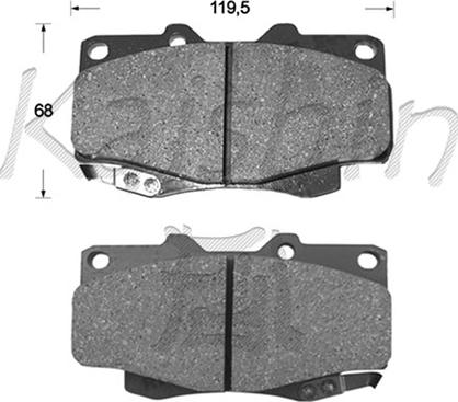 Kaishin FK2215 - Kit pastiglie freno, Freno a disco autozon.pro