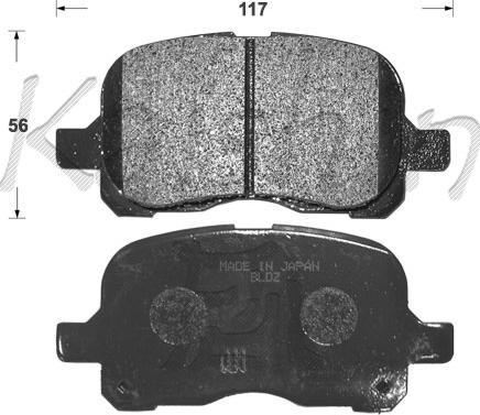 Kaishin FK2216 - Kit pastiglie freno, Freno a disco autozon.pro