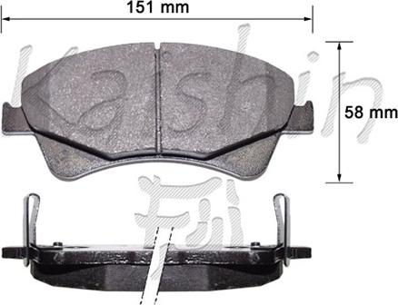 Kaishin FK2289 - Kit pastiglie freno, Freno a disco autozon.pro