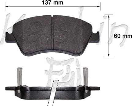 Kaishin FK2286 - Kit pastiglie freno, Freno a disco autozon.pro