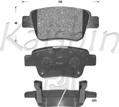 Kaishin FK2239 - Kit pastiglie freno, Freno a disco autozon.pro