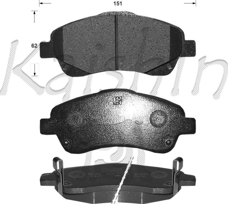 Kaishin FK2233 - Kit pastiglie freno, Freno a disco autozon.pro